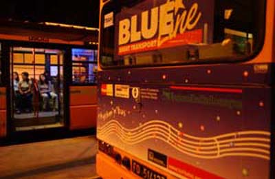 Blue Line Bus