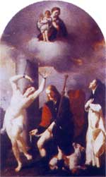 Madonna con il bambino ed i Santi Rocco e Giacinto