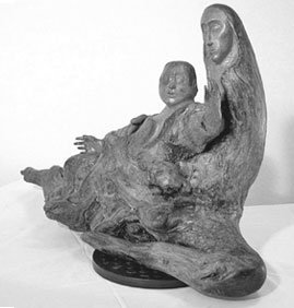 La Maternità - Scultura di Albo Righetti