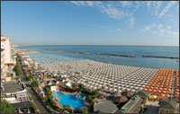 Panorama della spiaggia di Cattolica