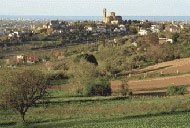 Panoramica di Coriano e del suo comune
