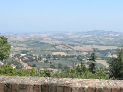 Vista panoramica da Montegridolfo