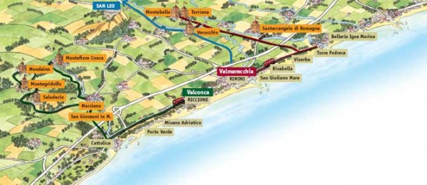 La piantina del territorio