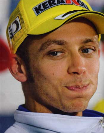 Valentino Rossi - Foto di Mirco Lazzari - Tratto da DUERUOTE - Periodico mensile n°41 settembre 2008